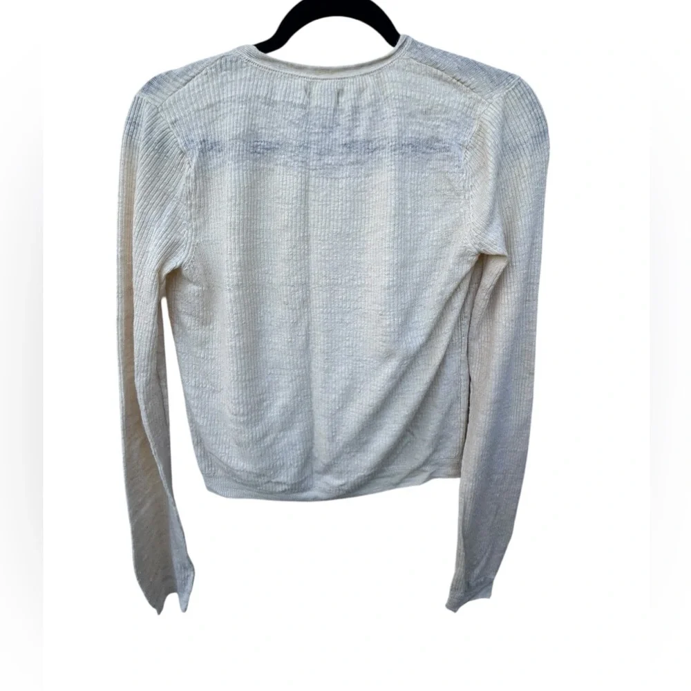 Michael Kors Lightweight Cream Cropped Cardigan size Small - Picture 7 of 8